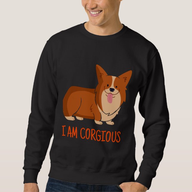Sweatshirt I X M Corgious Adorable Corgi Doggo Amour (Devant)