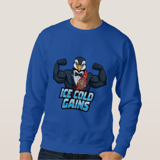 Sweatshirt Ice Cold Gains – T-shirt de sport de Noël pour pin