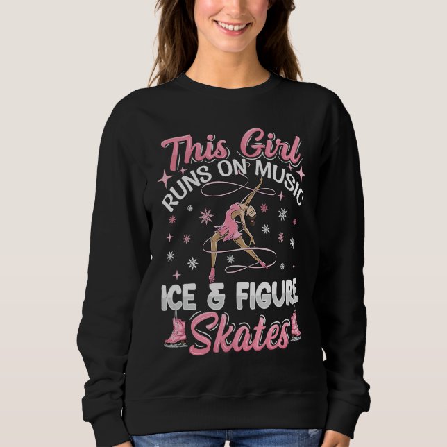 Sweatshirt Ice dancing figure skating for a Figure skater gir (Devant)