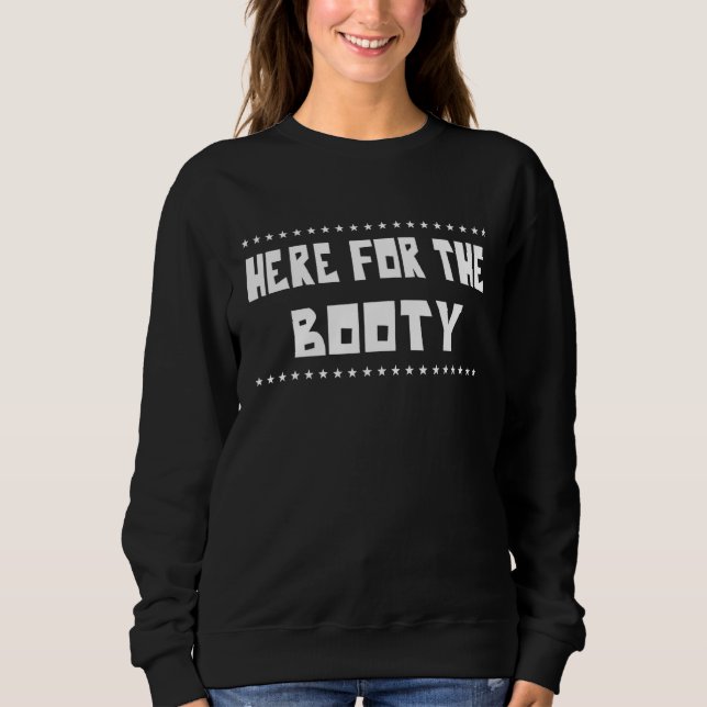 Sweatshirt Ici Pour La Jour de la St Patrick Booty (Devant)