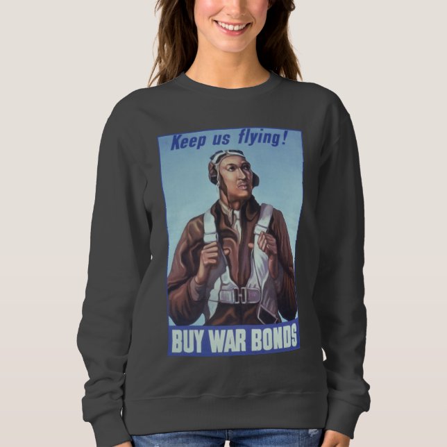 Sweatshirt Icônes de l'histoire noire : Aviateurs de la Secon (Devant)