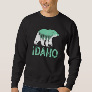 Sweatshirt Idaho Montagnes Rocheuses Id Yellowstone Grizzly B