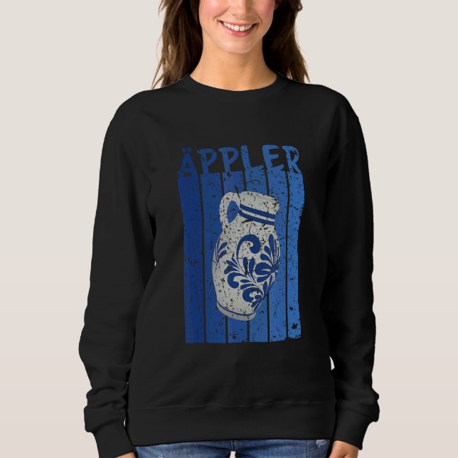 Sweatshirt Idea Vin Pomme Bembel Hessian Aspiller (Devant)