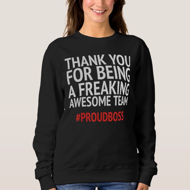 Sweatshirt Idée amusante de reconnaissance des employés pour  (Devant)