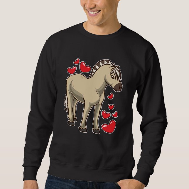 Sweatshirt Idée Cadeau Cheval Fjord (Devant)