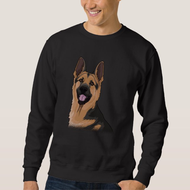 Sweatshirt Idée cadeau chien berger allemand (Devant)