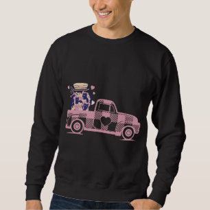 Sweatshirt Idée cadeau Pet Lover Saint Valentin Chat Jar Red 