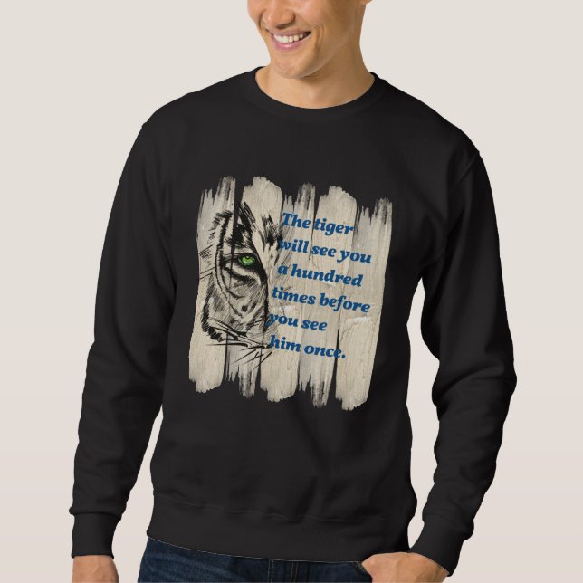Sweatshirt Idée de graphique de citation de beau chat sauvage (Devant)