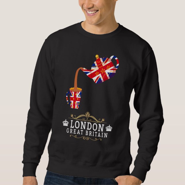 Sweatshirt Idée de Londres pour les enfants avec le drapeau U (Devant)