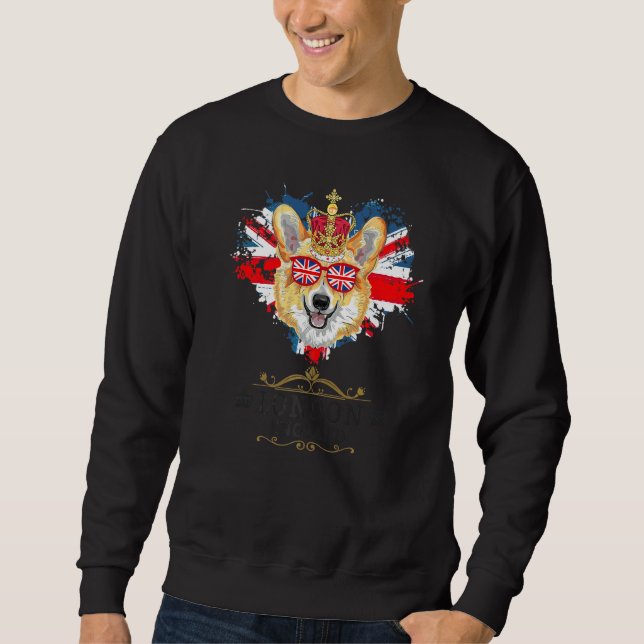 Sweatshirt Idée de Londres pour les enfants avec le drapeau U (Devant)