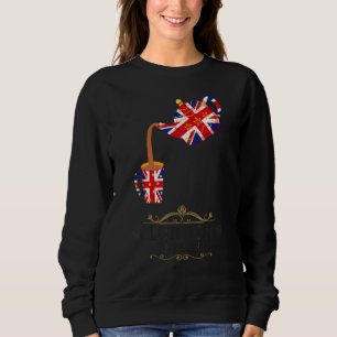 Sweatshirt Idée de Londres pour les enfants avec le drapeau U