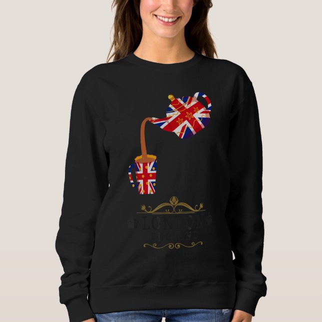 Sweatshirt Idée de Londres pour les enfants avec le drapeau U (Devant)