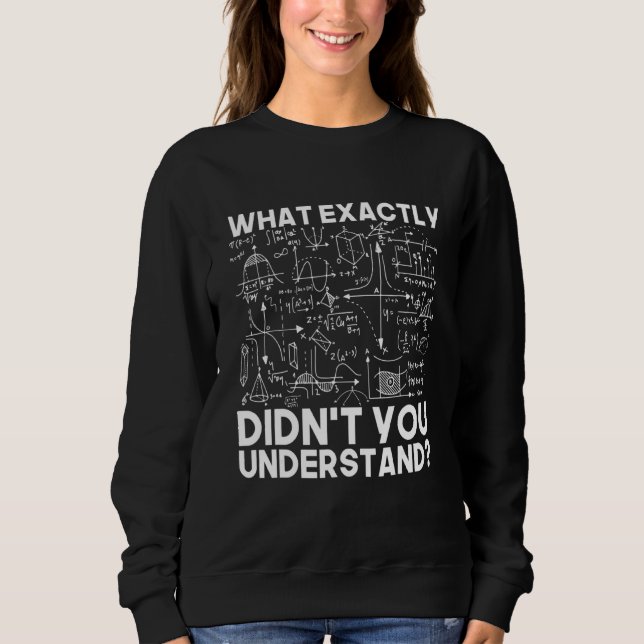 Sweatshirt Idée scientifique amusante Physique physique mathé (Devant)