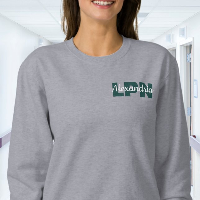 Sweatshirt Identifiants LPN personnalisés avec nom (Créateur téléchargé)