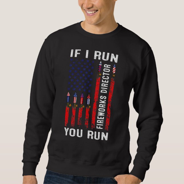 Sweatshirt If I Run You Run 4th O (Devant)