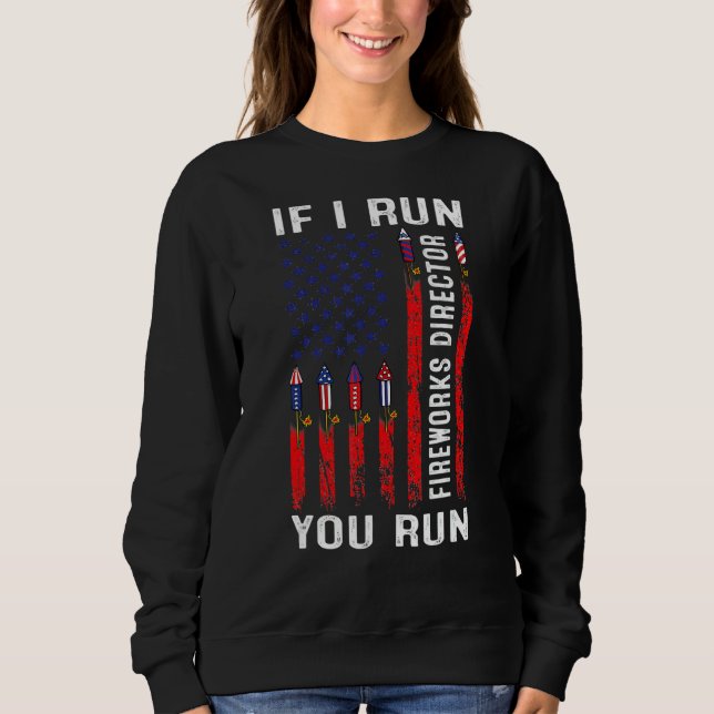 Sweatshirt If I Run You Run 4th O (Devant)