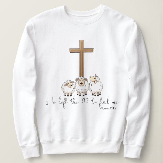 Sweatshirt Il a quitté le 99 pour me trouver  (Design devant)