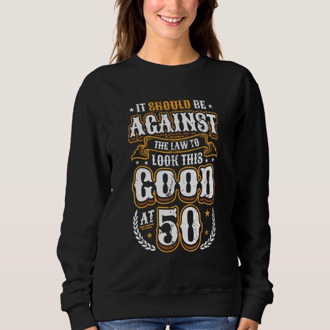 Sweatshirt Il Devrait Être Contraire À La Loi D'Examiner Cett (Devant)
