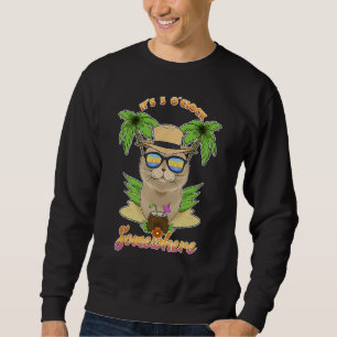 Sweatshirt Il est 5 heures quelque part en buvant Scottish Fo