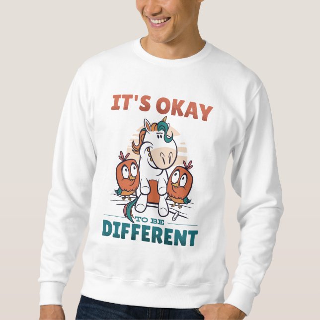 Sweatshirt Il est bon d'être différent Invitation (Devant)