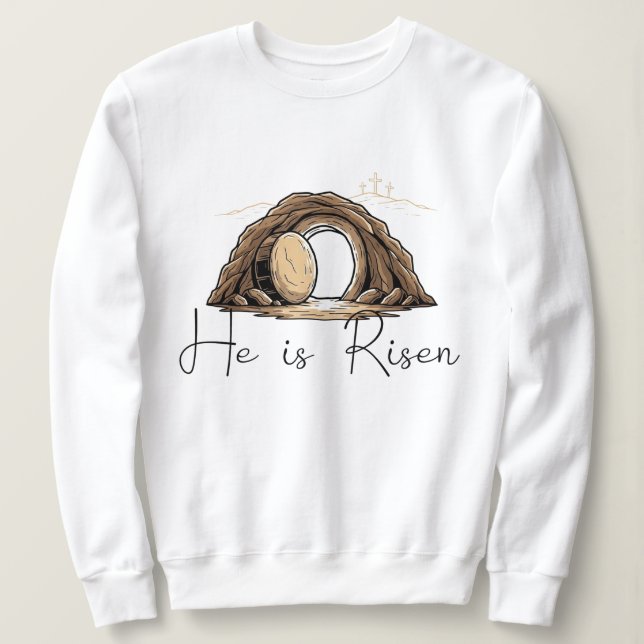Sweatshirt Il est ressuscité (Design devant)