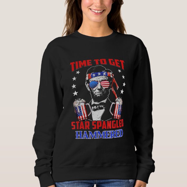 Sweatshirt Il Est Temps D'Obtenir L'Étoile Frappée Hammered (Devant)