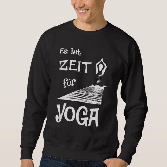 Sweatshirt Il est temps pour le yoga (Devant)