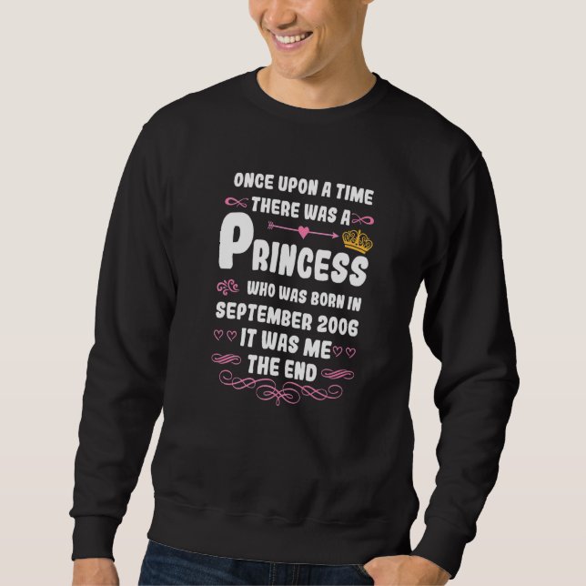 Sweatshirt Il était une fois une princesse 20 septembre (Devant)