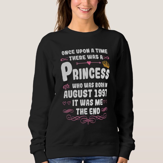 Sweatshirt Il Était Une Fois Une Princesse Août 1997 (Devant)