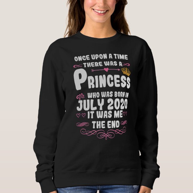 Sweatshirt Il Était Une Fois Une Princesse Juillet 2020 Bi (Devant)