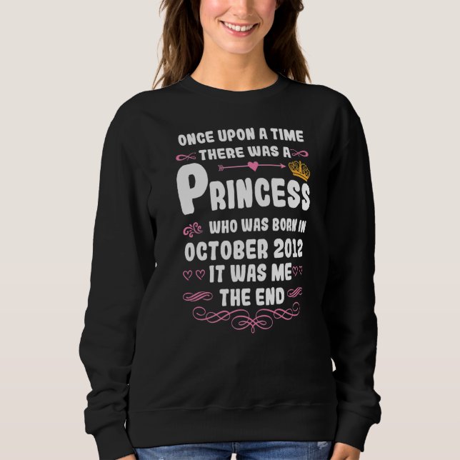 Sweatshirt Il Était Une Fois Une Princesse Octobre 2012 (Devant)