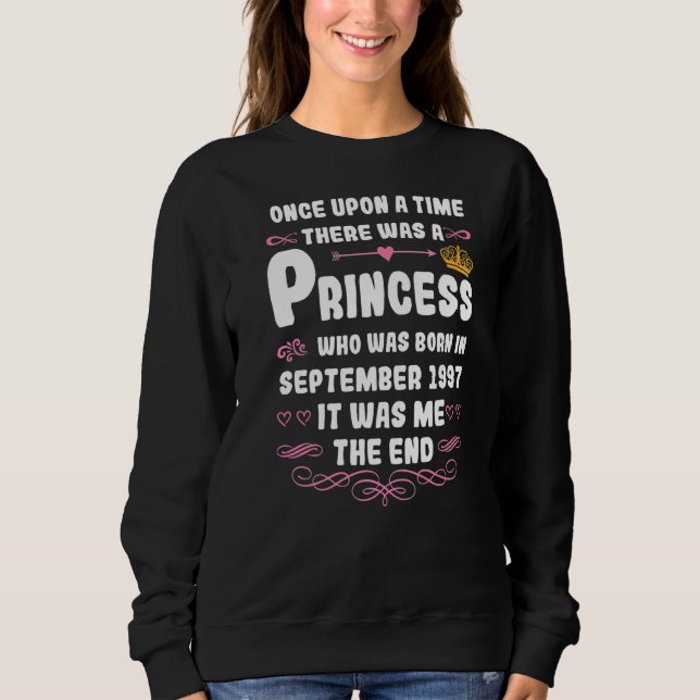 Sweatshirt Il Était Une Fois Une Princesse Septembre 19 (Devant)