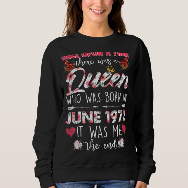 Sweatshirt Il Était Une Fois Une Reine Est Née À Jun (Devant)