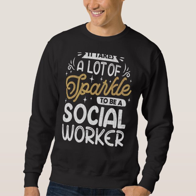 Sweatshirt Il Faut Beaucoup De Graphique De Travail De Travai (Devant)