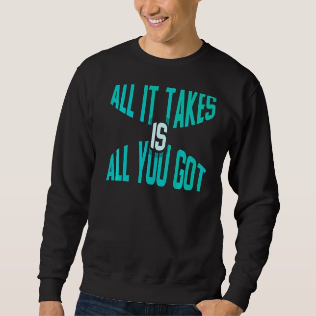 Sweatshirt Il Faut Tout Ce Que Tu As À La Baignade (Devant)