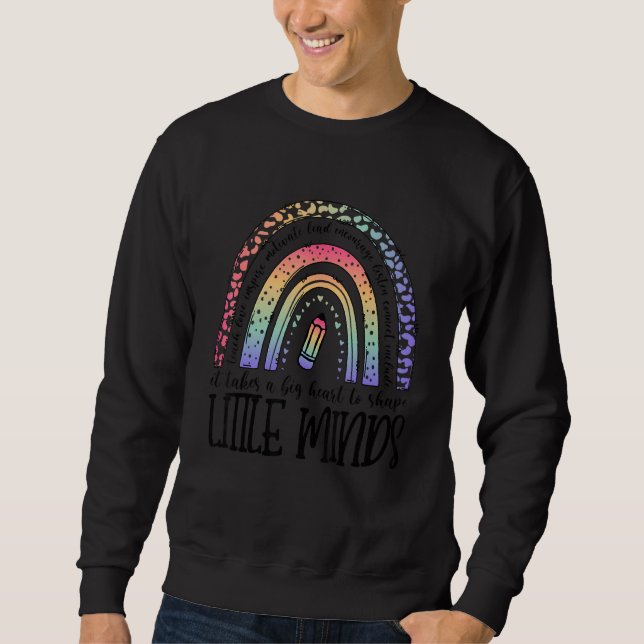 Sweatshirt Il faut un grand cœur pour façonner les petits esp (Devant)
