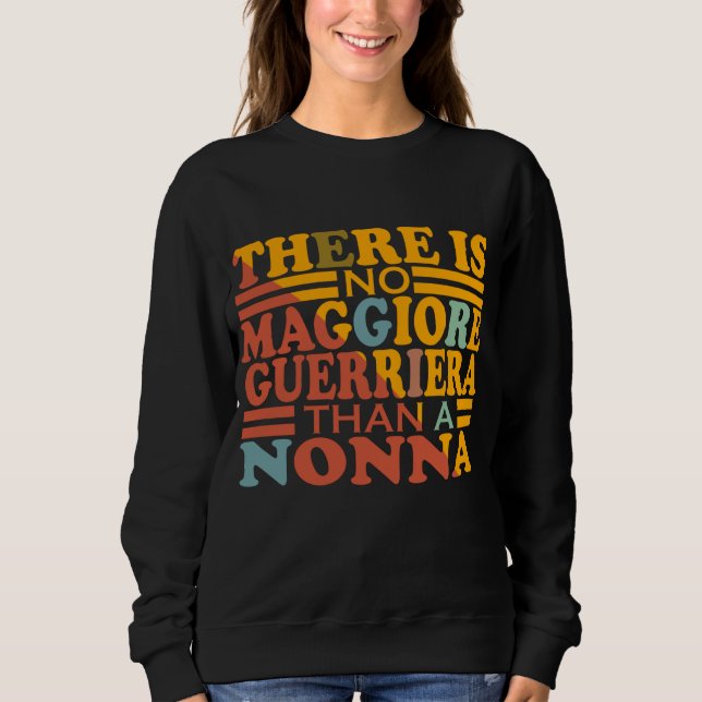 SWEATSHIRT IL N'Y A PAS DE GUERRIÈRE MAGGIORE QU'UNE NONNE. (Devant)
