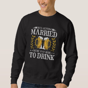 Sweatshirt Il se marie Drôles de garçons d'honneur Enterremen