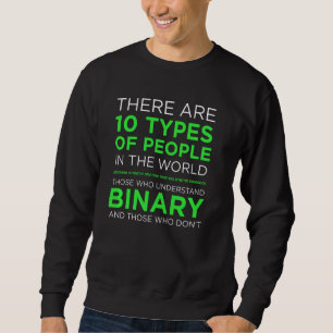 Sweatshirt Il Y A 10 Types De Personnes Programme De Code Bin
