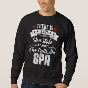 Sweatshirt Il Y A Une Fille Qu'Elle A Volée Mon Coeur Qu'Elle
