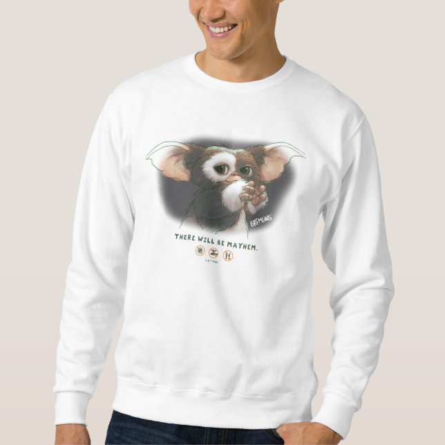 Sweatshirt Il y aura du chaos avec Gizmo (Devant)