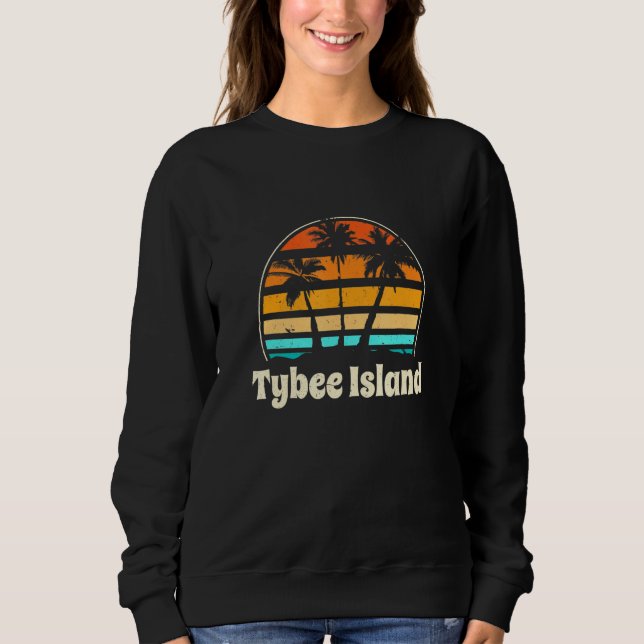 Sweatshirt Île Tybee Georgia Beach Ga Beach Bum Savannah B (Devant)
