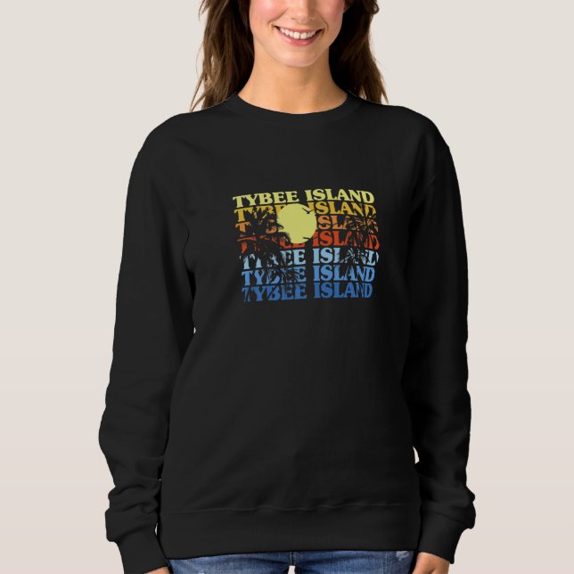 Sweatshirt Île Tybee Georgia Beach Ga Beach Bum Savannah B (Devant)