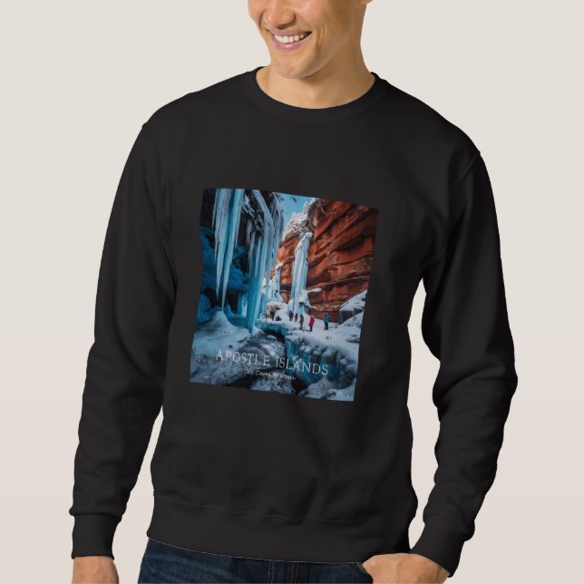 Sweatshirt Îles Apôtres Grottes de glace Wisconsin (Devant)