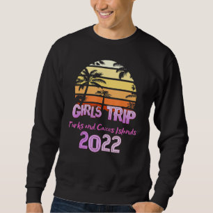 Sweatshirt Îles Turques Et Caïques vintages Toutes Filles Voy