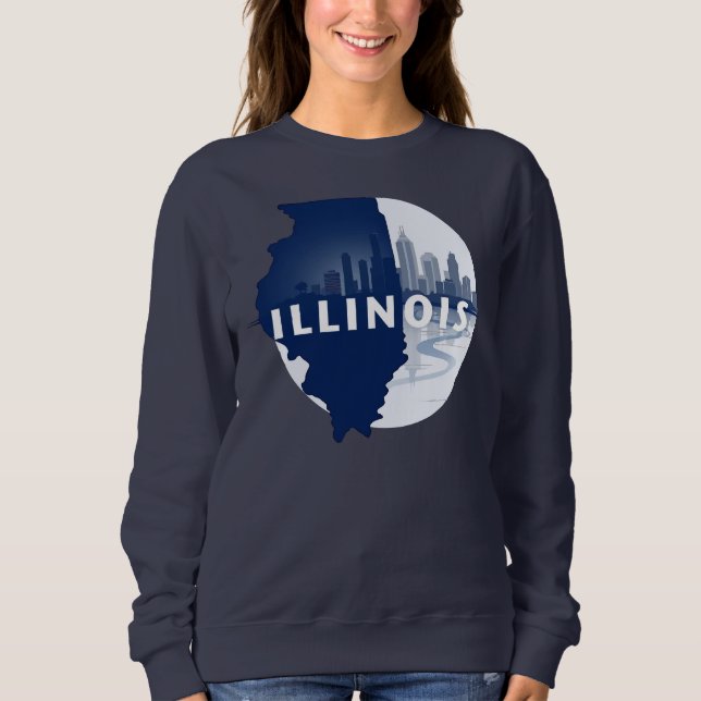Sweatshirt Illinois États-Unis d'Amérique (Devant)
