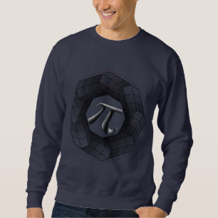 Sweatshirt Illusion Optique Symbole Pi Géométrique