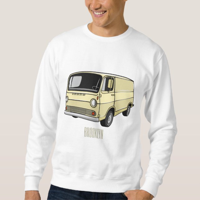 Sweatshirt Illustration classique de van (Devant)