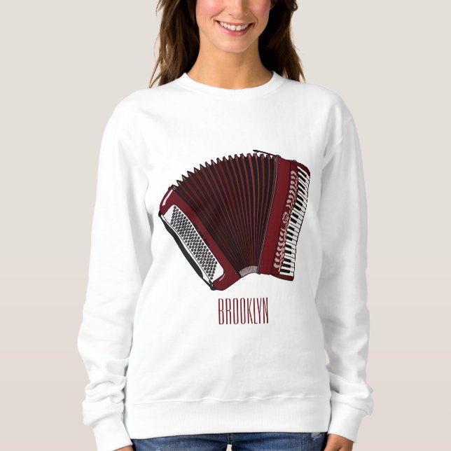 Sweatshirt Illustration d'accordion (Devant)