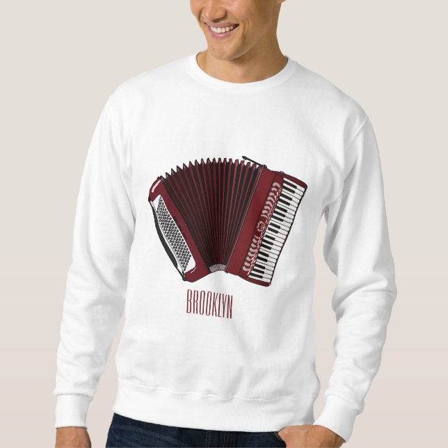 Sweatshirt Illustration d'accordion (Devant)